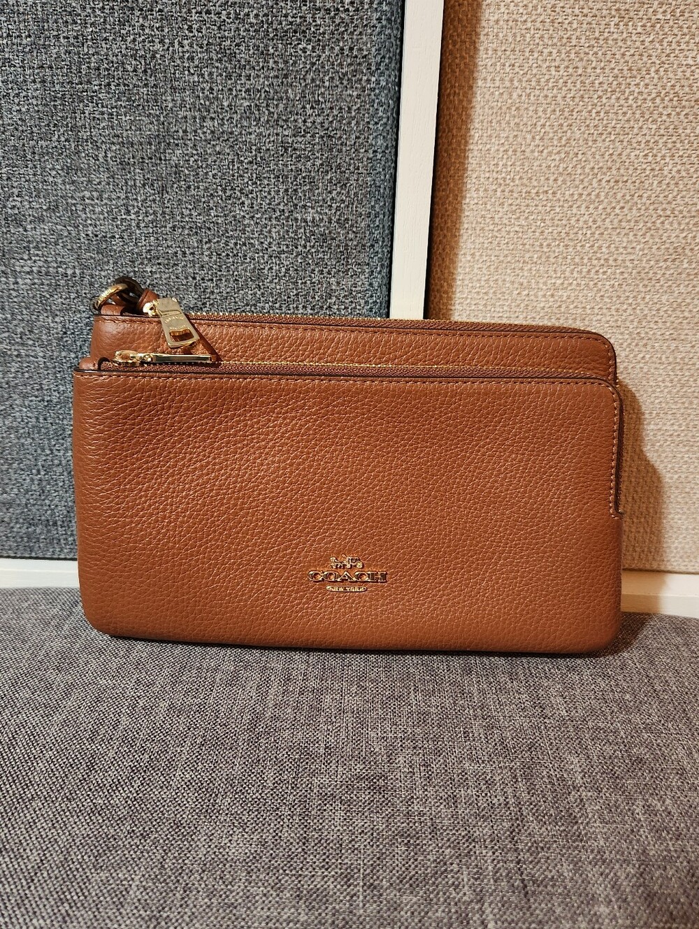 Coach Double Zip Large Wallet